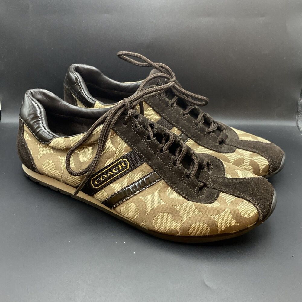 Coach Kathleen Shoes Size 7.5M Brown Sneakers